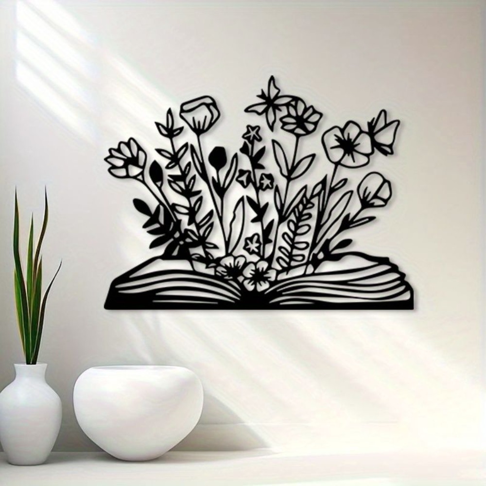 Home Office Library - HL Metal Wall Art Reading Themed