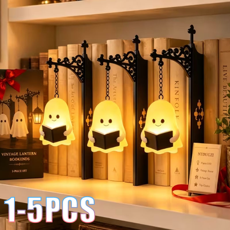 Home Office Library - 1-5PCS Halloween Vintage Hanging LED Library