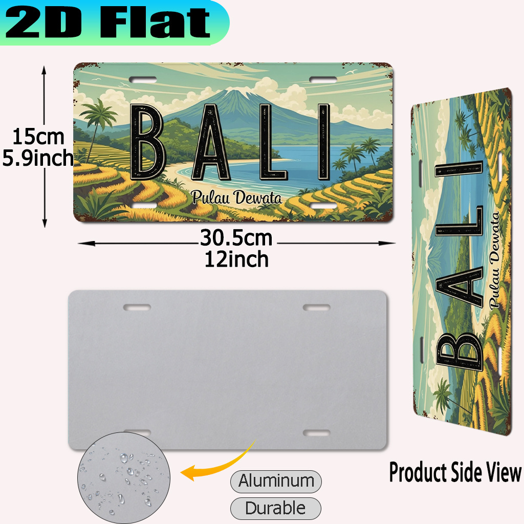 Home Office Bali - Bali Pulau Dewata License Plate AL