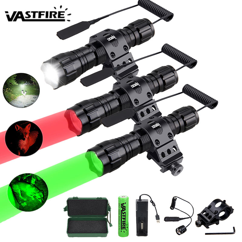 Zoom Lighting Kit - 501B 4 Colors Professional Hunting Flashlight