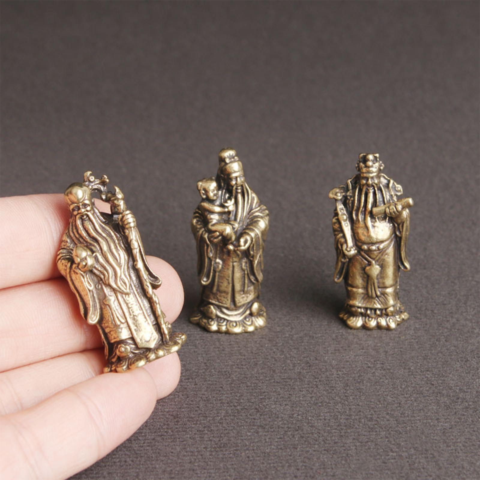 Home Office Hidden Desk - Fu Lu Shou Statue Immortal Ornaments