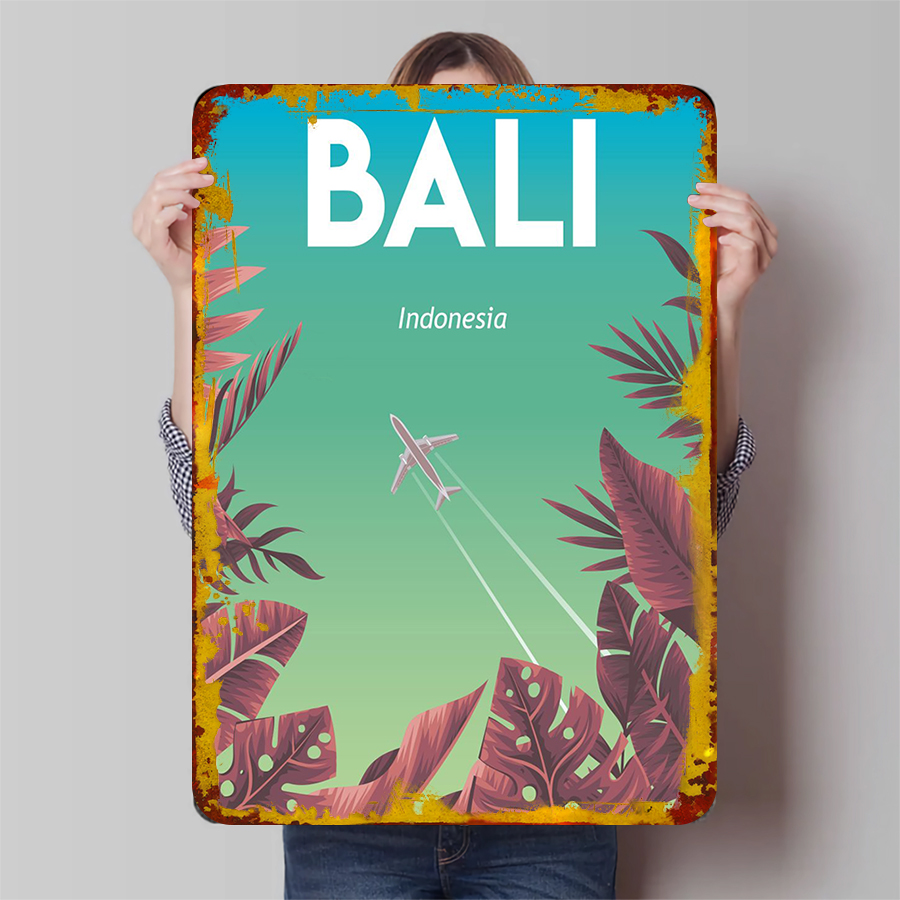 Home Office Bali - Bali Indonesia Scenery Metal Wall Art
