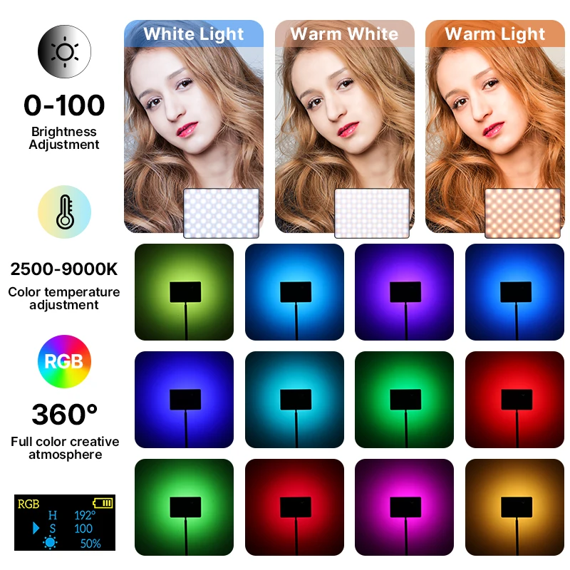 Ulanzi LT003 RGB Video Light F - Zoom Lighting Kit review and price