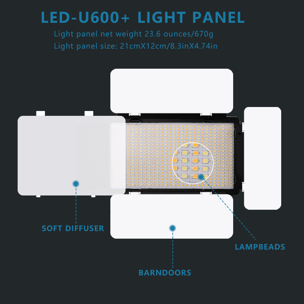 Nagnahz U800 LED Photo Studio  - Zoom Lighting Kit review and price