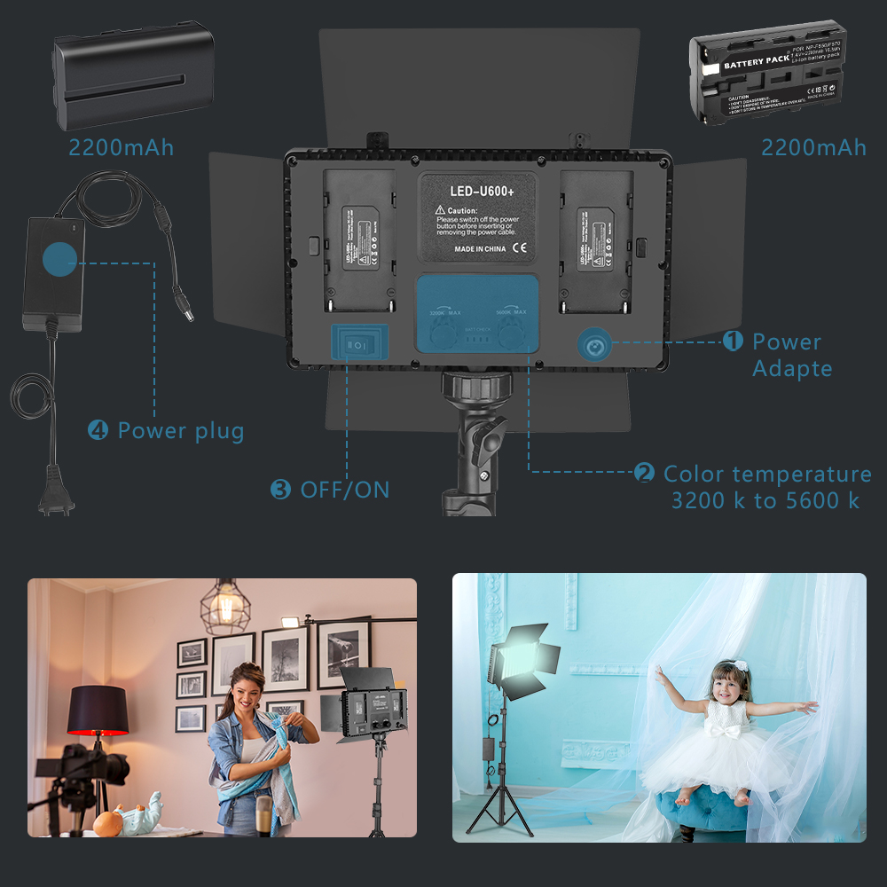 Nagnahz U800 LED Photo Studio  - Zoom Lighting Kit review and price