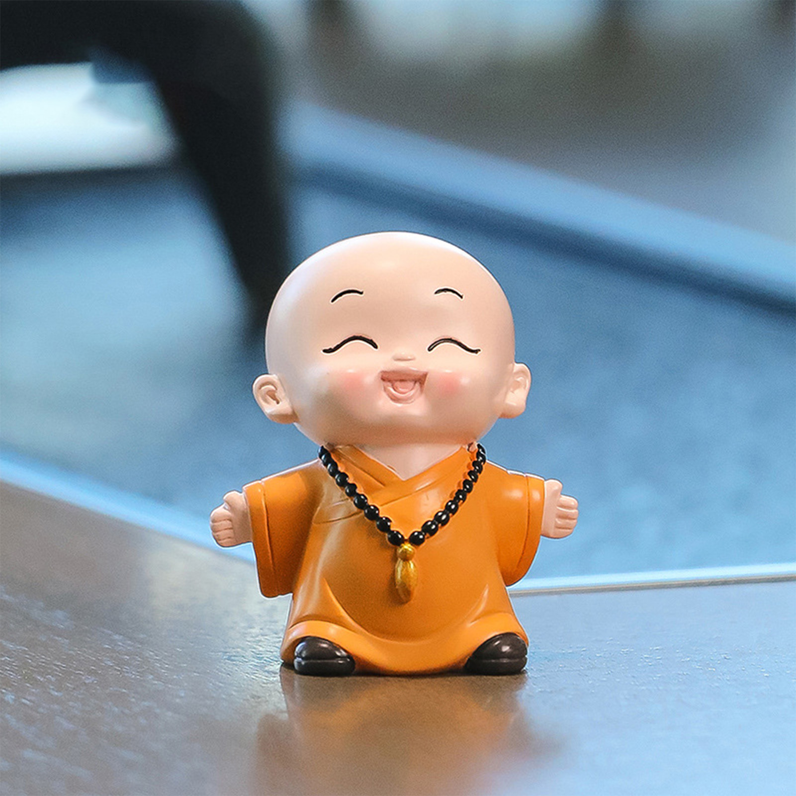 Cute Resin Little Monk Tea Tab - Home Office Hidden Desk review and price