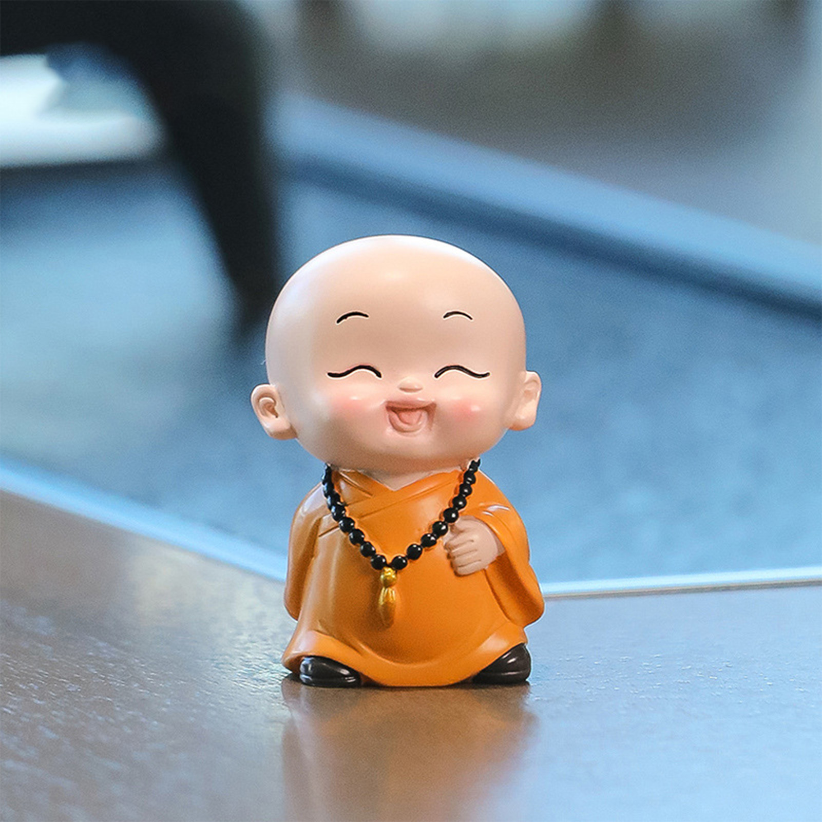 Cute Resin Little Monk Tea Tab - Home Office Hidden Desk review and price