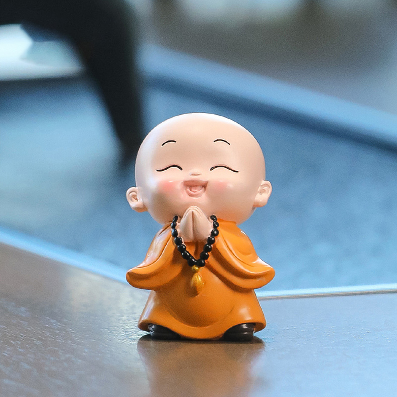 Cute Resin Little Monk Tea Tab - Home Office Hidden Desk review and price