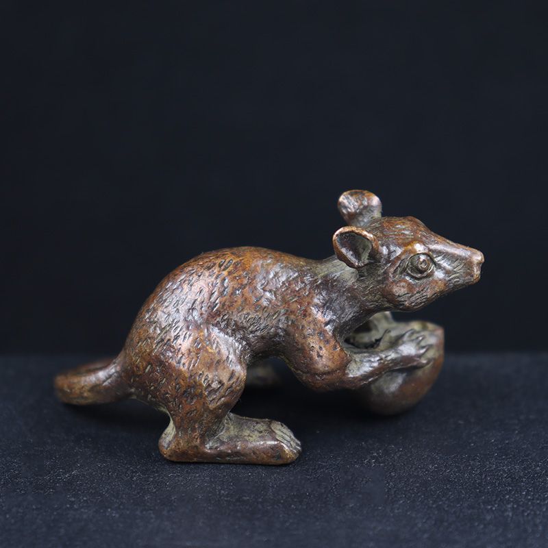 Antique Copper Long Tail Rat H - Home Office Hidden Desk review and price