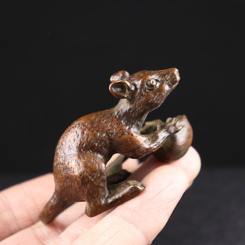 Antique Copper Long Tail Rat H - Home Office Hidden Desk review and price