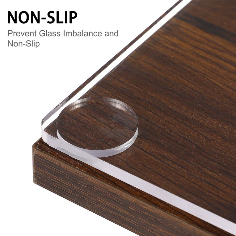10pcs Glass Table Pad Anti Sli - Home Office Hidden Desk review and price