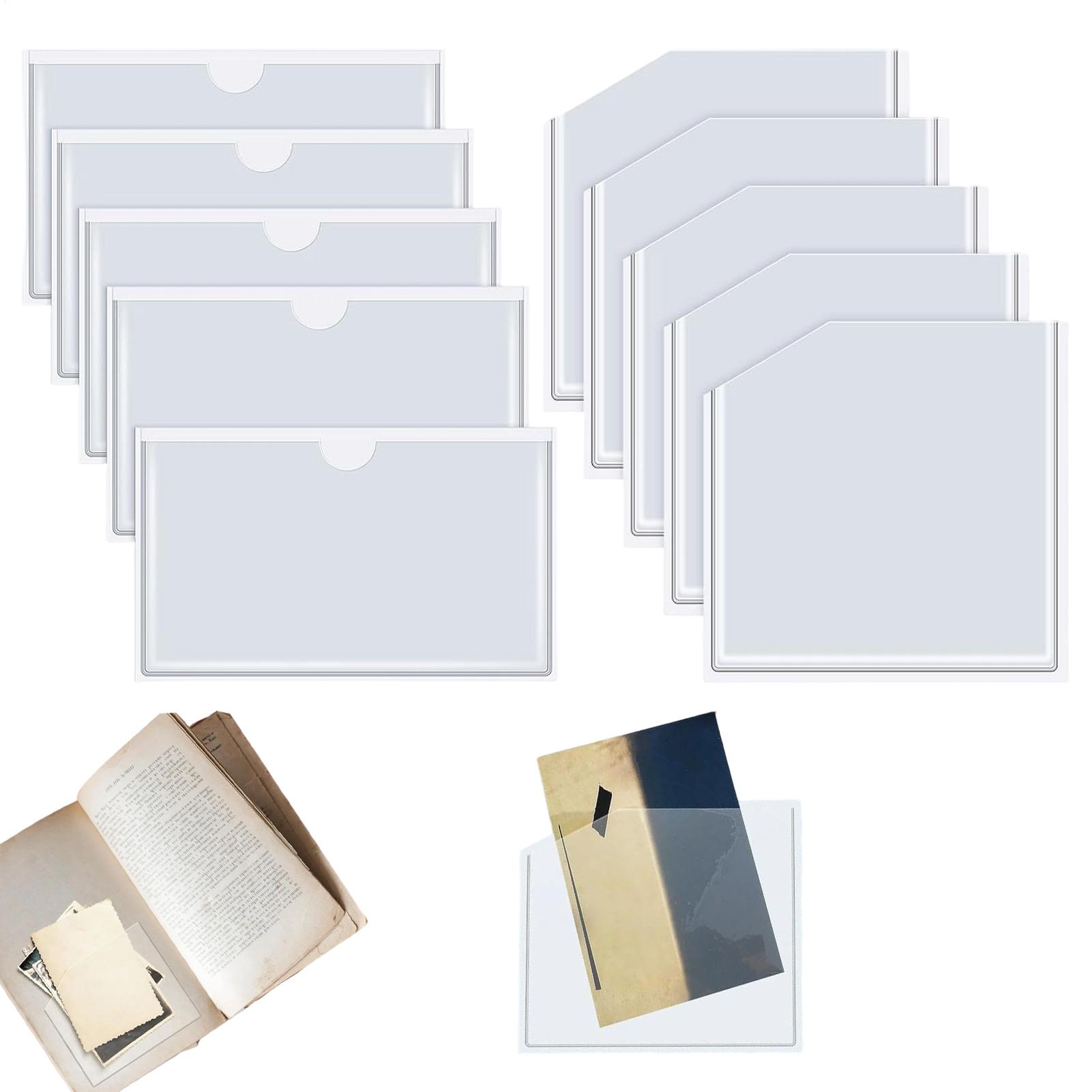 Clear Adhesive Pockets Dustpro - Home Office Library review and price