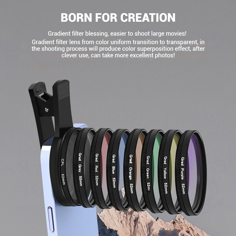 52mm Clip-On Smartphone Camera - Zoom Lighting Kit review and price