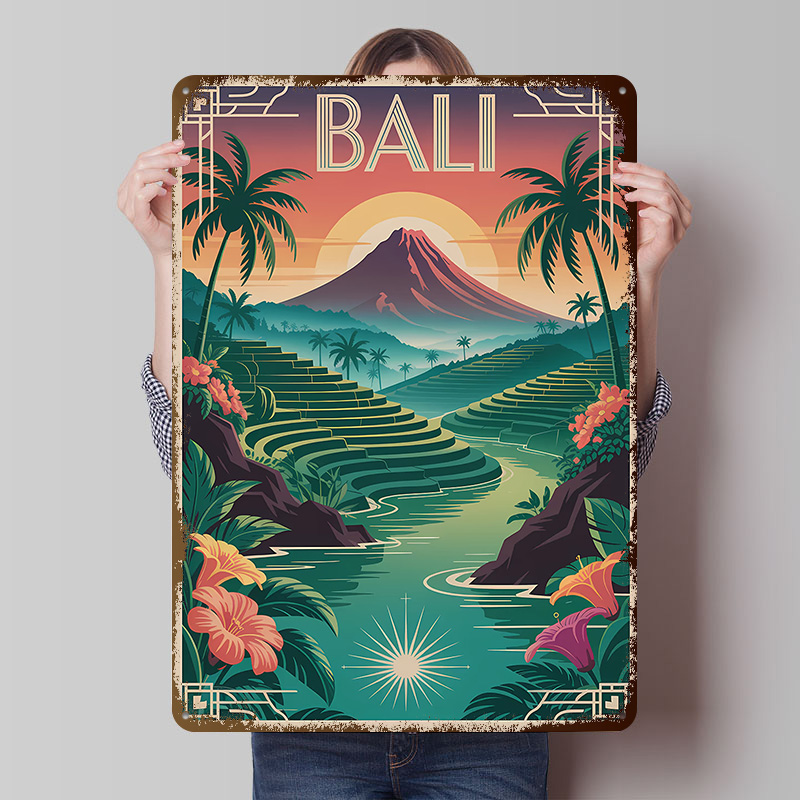 Bali Travel Art Deco Style Pos - Home Office Bali review and price