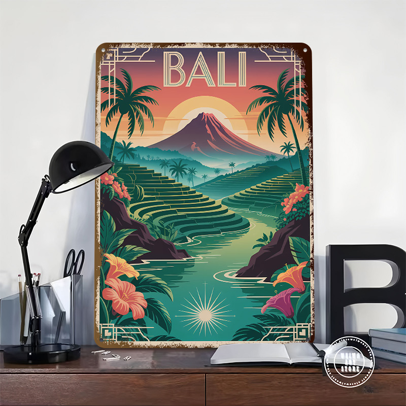 Bali Travel Art Deco Style Pos - Home Office Bali review and price