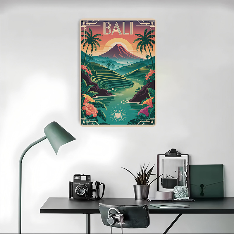 Bali Travel Art Deco Style Pos - Home Office Bali review and price