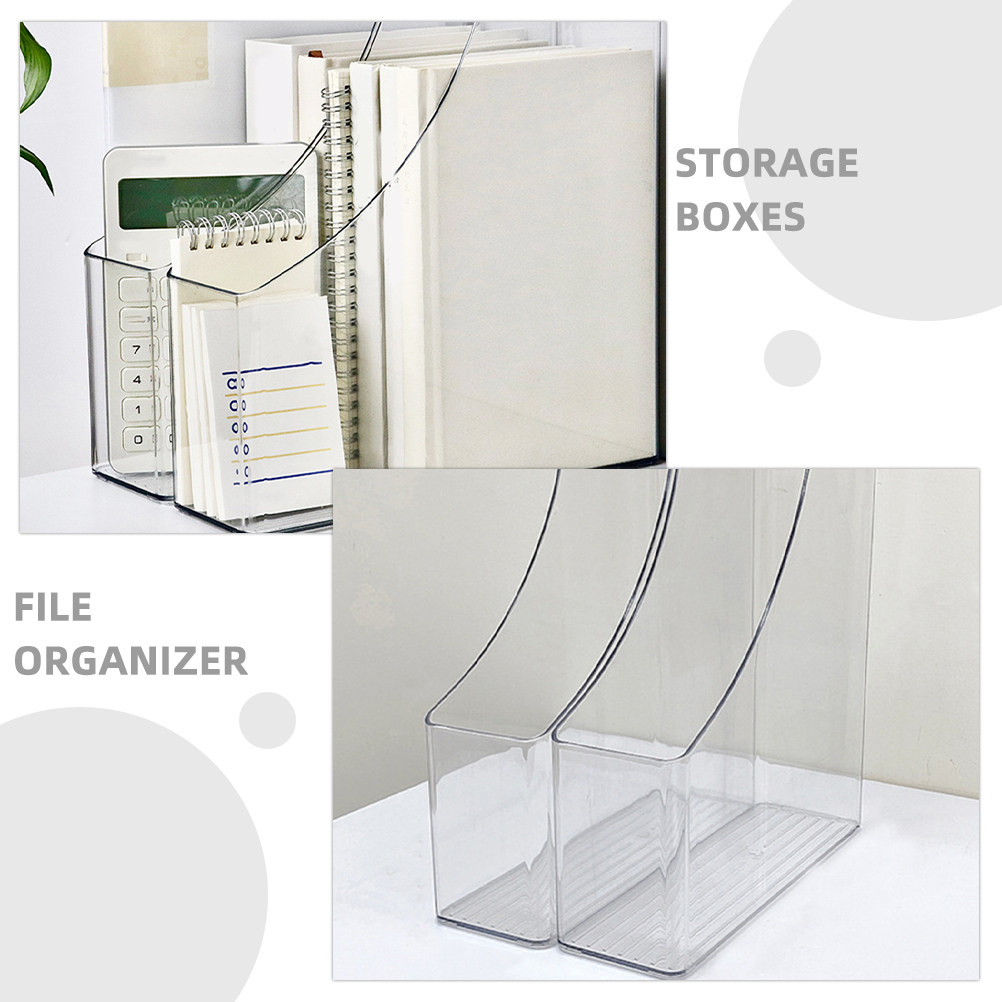2Pcs Transparent File Organize - Home Office Library review and price
