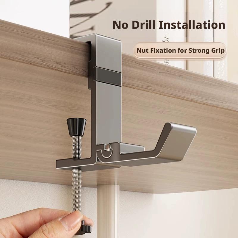 No Drill Foldable Desk Hook  C - Home Office Hidden Desk review and price