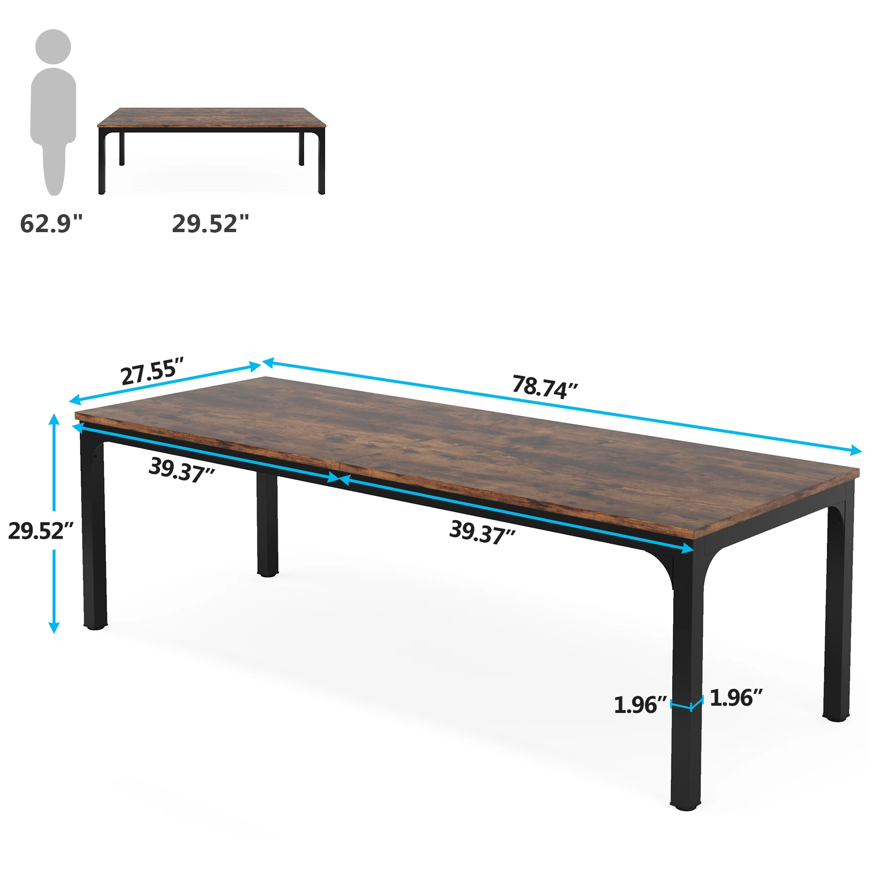 Tribesigns 78.7 Inches Extra L - Home Office Ikea review and price