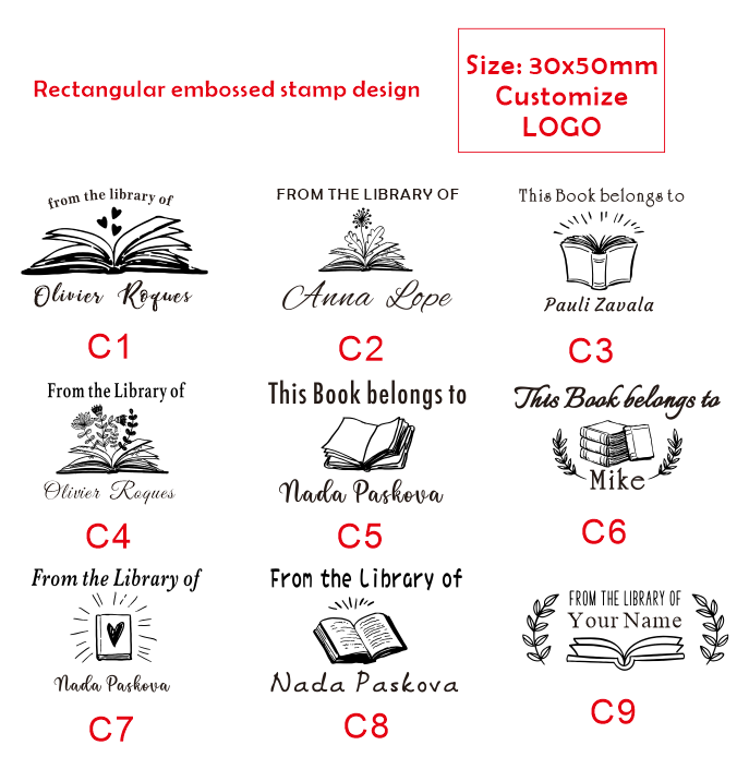 Embosser Stamp Customized Priv - Home Office Library review and price