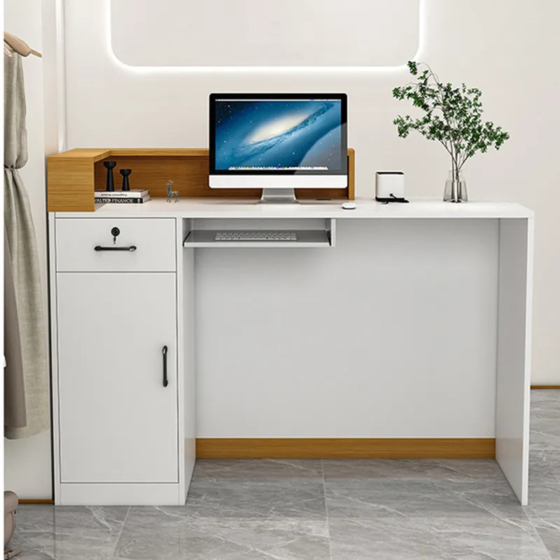custom.Wooden Hotel Reception  - Home Office Hidden Desk review and price