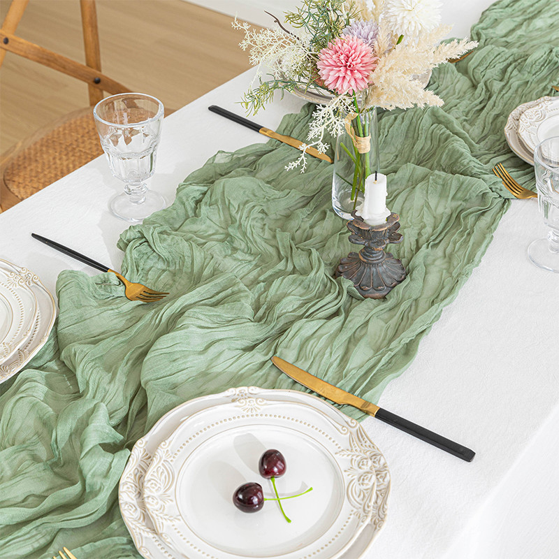 Bali gauze crinkled table runn - Home Office Bali review and price